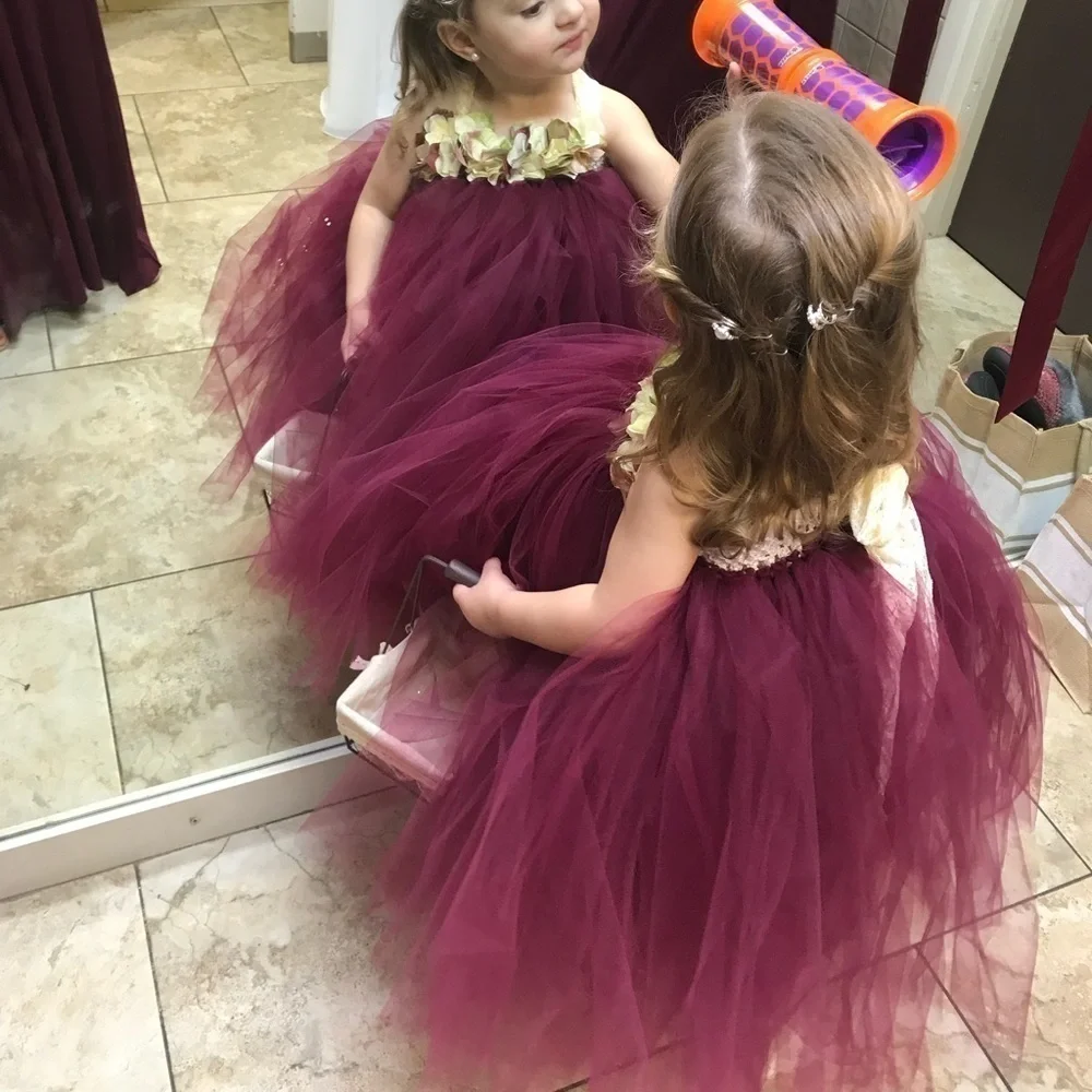 Custom Made Tulle, Macrame, Lace & Floral Party Dress
